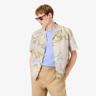 Chemise à manches courtes coupe décontractée pour homme