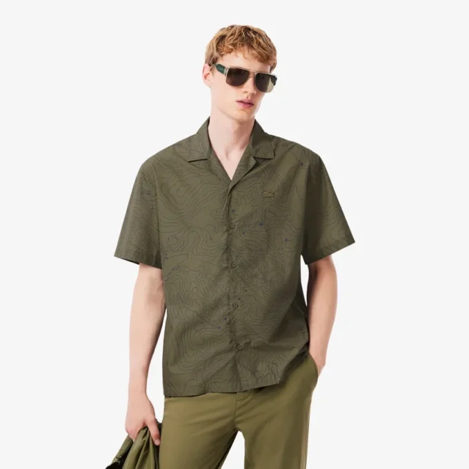 Chemise à manches courtes coupe décontractée pour homme