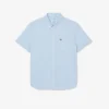 Chemise à manches courtes en vichy pour homme, coupe classique