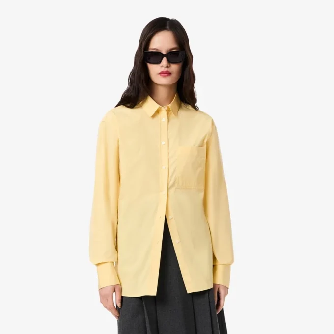 Chemise oversize en coton à boutons pour femme Chemise oversize en coton à boutons pour femme