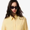 Chemise oversize en coton à boutons pour femme Chemise oversize en coton à boutons pour femme