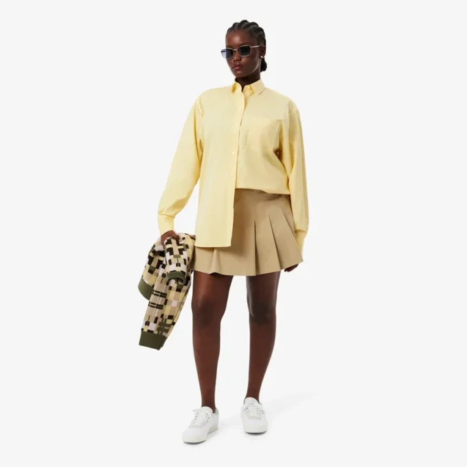 Chemise oversize en coton à boutons pour femme Chemise oversize en coton à boutons pour femme