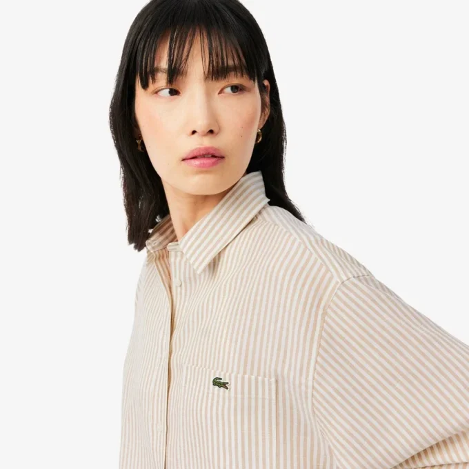 Chemise oversize en mélange de lin et de coton Chemise oversize en mélange de lin et de coton