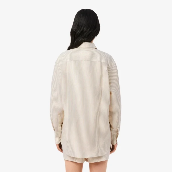 Chemise oversize en mélange de lin et de coton Chemise oversize en mélange de lin et de coton