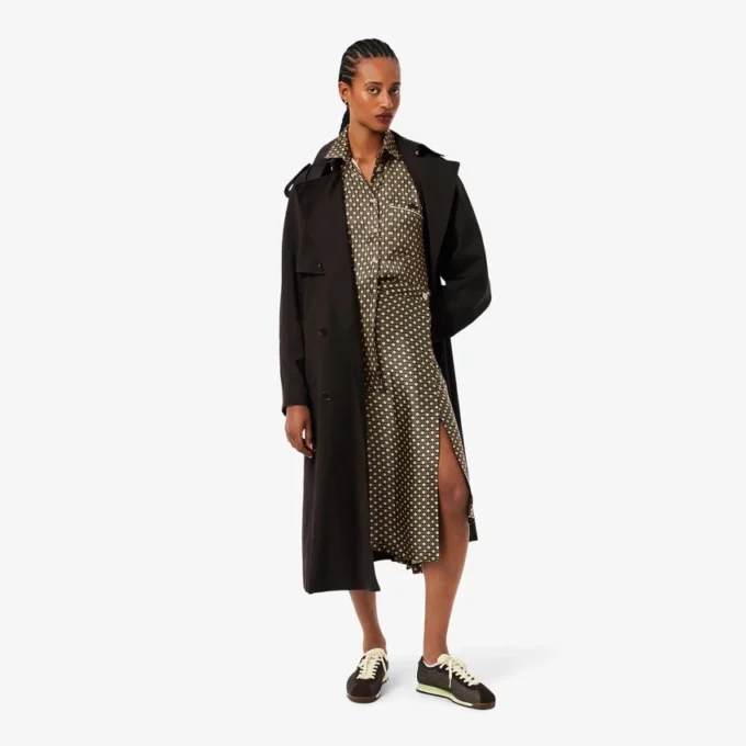 Chemise oversize en satin imprimé Chemise oversize en satin imprimé