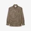 Chemise oversize en satin imprimé Chemise oversize en satin imprimé