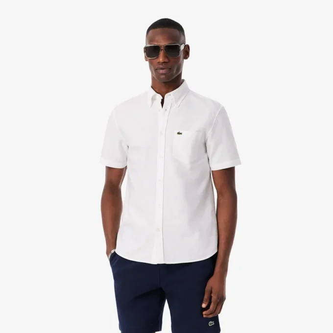 Chemise Oxford à manches courtes coupe classique pour homme Chemise Oxford à manches courtes coupe classique pour homme