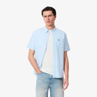 Chemise Oxford à manches courtes coupe classique pour homme