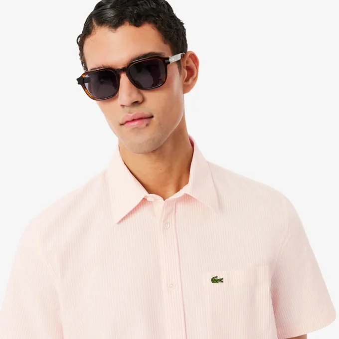 Chemise Oxford à manches courtes coupe classique pour homme Chemise Oxford à manches courtes coupe classique pour homme