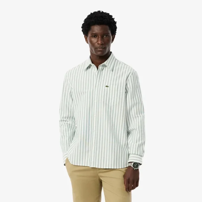 Chemise Oxford rayée coupe classique pour homme Chemise Oxford rayée coupe classique pour homme
