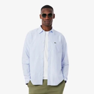 Chemise Oxford rayée coupe classique pour homme