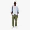 Chemise Oxford rayée coupe classique pour homme