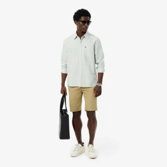 Chemise Oxford rayée coupe classique pour homme