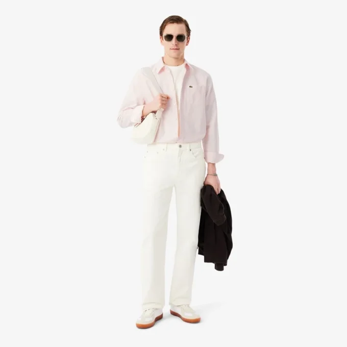 Chemise Oxford rayée coupe classique pour homme Chemise Oxford rayée coupe classique pour homme