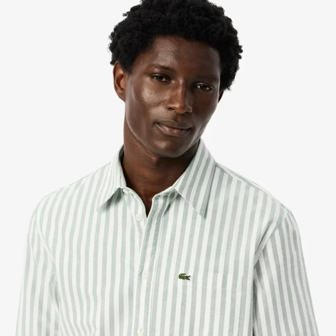 Chemise Oxford rayée coupe classique pour homme Chemise Oxford rayée coupe classique pour homme