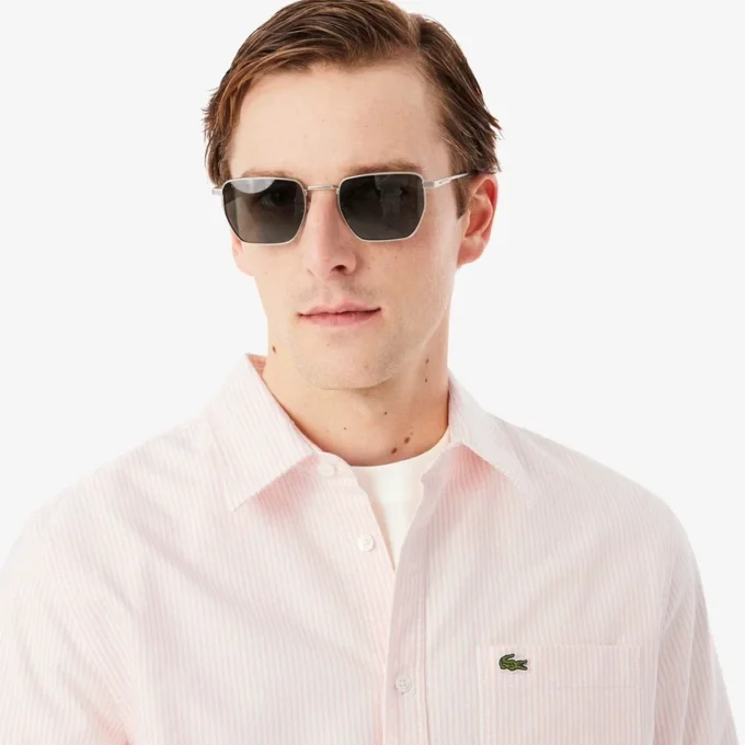 Chemise Oxford rayée coupe classique pour homme Chemise Oxford rayée coupe classique pour homme