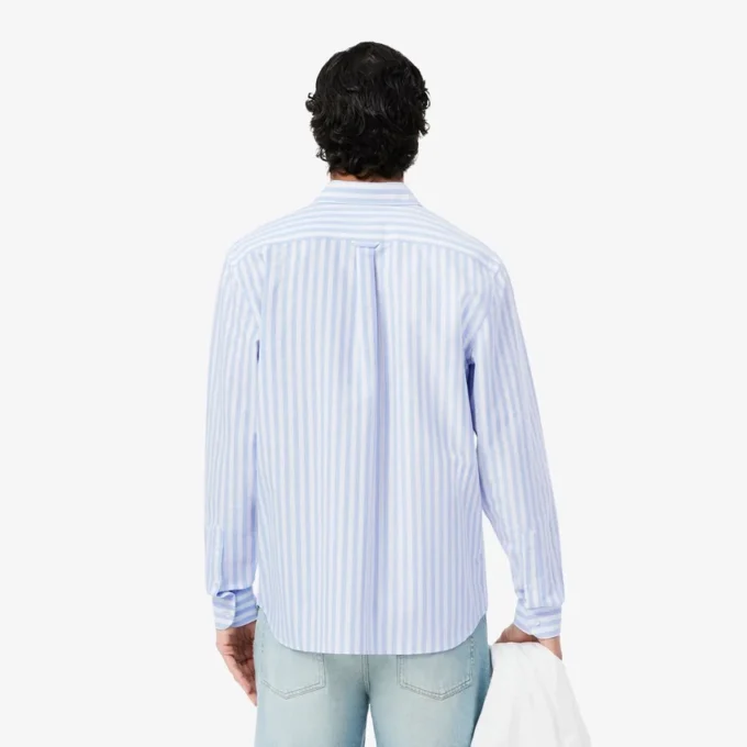 Chemise Oxford rayée coupe classique pour homme