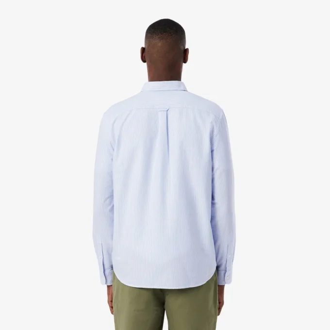 Chemise Oxford rayée coupe classique pour homme