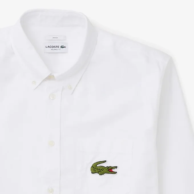Chemise Oxford unisexe à coupe décontractée Chemise Oxford unisexe à coupe décontractée