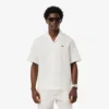 Chemise pour homme à coupe ample et texture gaufrée Chemise pour homme à coupe ample et texture gaufrée