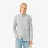 Chemise rayée en coton pinpoint coupe classique pour homme