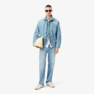 Chemise rayée en coton pinpoint coupe classique pour homme