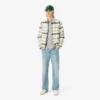 Chemise rayée en coton pinpoint coupe classique pour homme