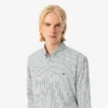 Chemise rayée en coton pinpoint coupe classique pour homme