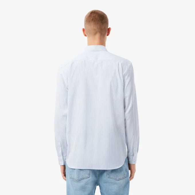 Chemise rayée en coton pinpoint coupe classique pour homme Chemise rayée en coton pinpoint coupe classique pour homme