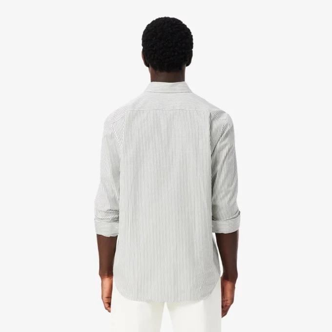 Chemise rayée en coton pinpoint coupe classique pour homme Chemise rayée en coton pinpoint coupe classique pour homme
