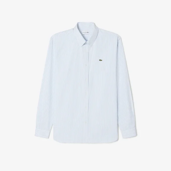 Chemise rayée en coton pinpoint coupe classique pour homme Chemise rayée en coton pinpoint coupe classique pour homme