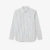 Chemise rayée en coton pinpoint coupe classique pour homme Chemise rayée en coton pinpoint coupe classique pour homme