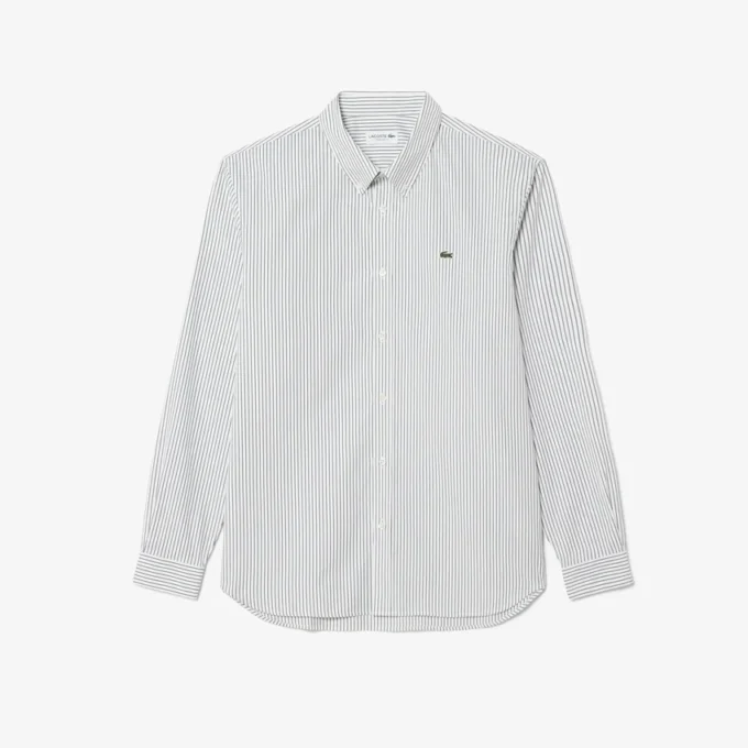 Chemise rayée en coton pinpoint coupe classique pour homme Chemise rayée en coton pinpoint coupe classique pour homme