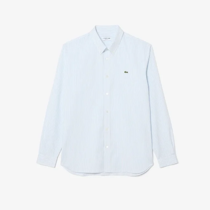 Chemise rayée en coton pinpoint coupe classique pour homme Chemise rayée en coton pinpoint coupe classique pour homme