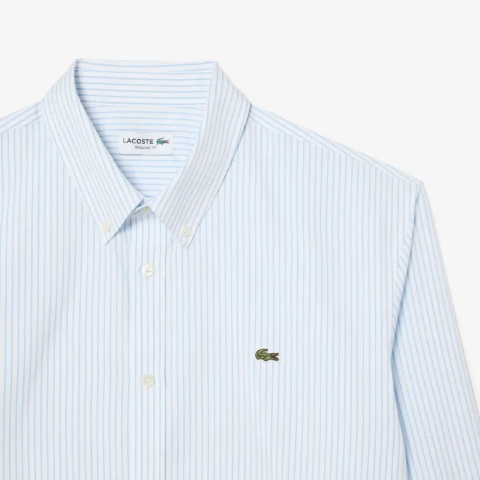 Chemise rayée en coton pinpoint coupe classique pour homme Chemise rayée en coton pinpoint coupe classique pour homme