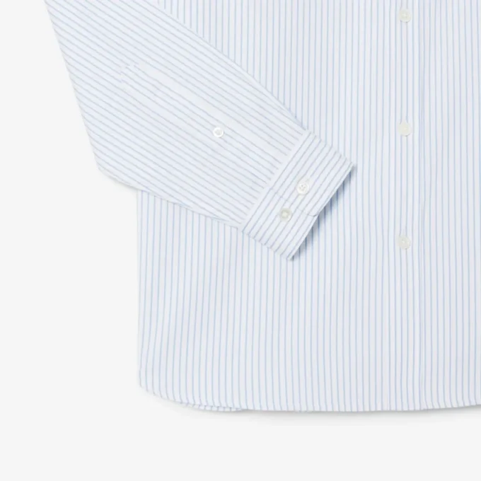Chemise rayée en coton pinpoint coupe classique pour homme Chemise rayée en coton pinpoint coupe classique pour homme