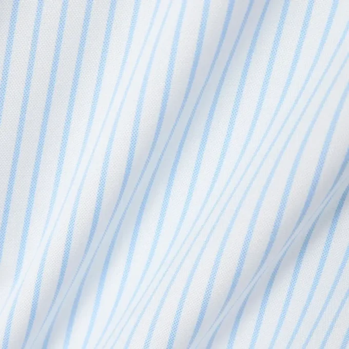 Chemise rayée en coton pinpoint coupe classique pour homme Chemise rayée en coton pinpoint coupe classique pour homme