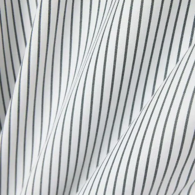Chemise rayée en coton pinpoint coupe classique pour homme Chemise rayée en coton pinpoint coupe classique pour homme
