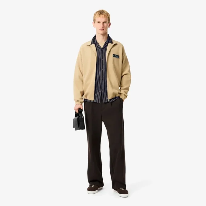 Chemise rayée en lyocell coupe décontractée pour homme Chemise rayée en lyocell coupe décontractée pour homme