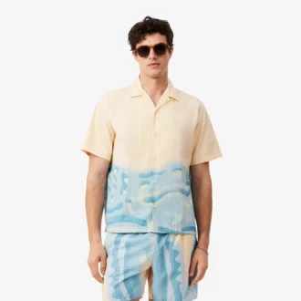 Chemise à rayures Crocodile coupe décontractée
