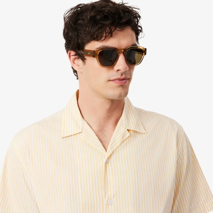 Chemise à rayures Crocodile coupe décontractée Chemise à rayures Crocodile coupe décontractée