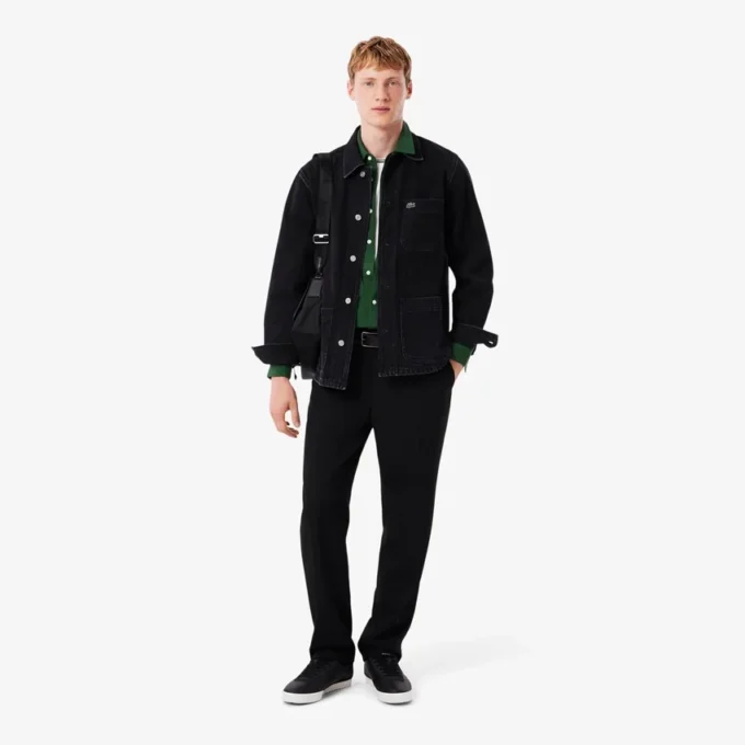 Chemise slim en piqué de coton pour homme Chemise slim en piqué de coton pour homme