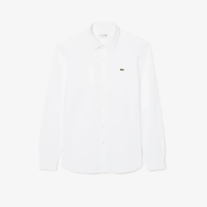 Chemise slim en piqué de coton pour homme Chemise slim en piqué de coton pour homme
