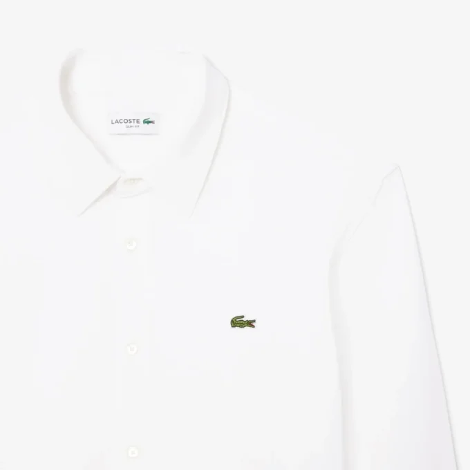 Chemise slim en piqué de coton pour homme Chemise slim en piqué de coton pour homme