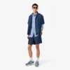 Chemise slim en popeline stretch rayée Chemise slim en popeline stretch rayée