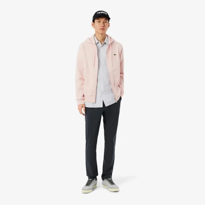Chemise slim en popeline stretch rayée Chemise slim en popeline stretch rayée