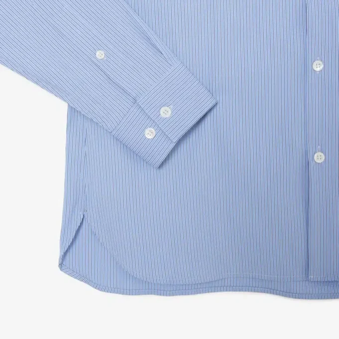 Chemise slim en popeline stretch rayée Chemise slim en popeline stretch rayée
