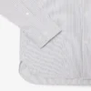 Chemise slim en popeline stretch rayée Chemise slim en popeline stretch rayée