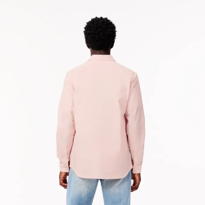 Chemise slim fit en popeline stretch pour homme