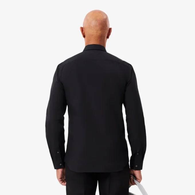 Chemise slim fit en popeline stretch pour homme Chemise slim fit en popeline stretch pour homme
